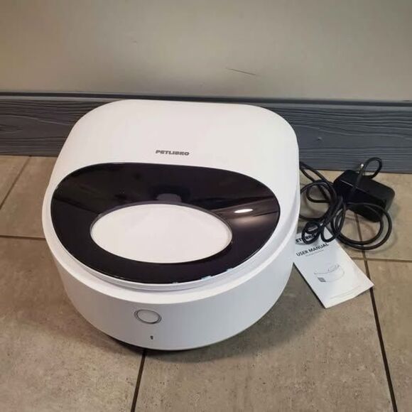 NEW. WHITE. PLASTIC BOWL. PETLIBRO POLAR SMART PET CAT WET FOOD FEEDER 3-MEAL - Picture 1 of 7